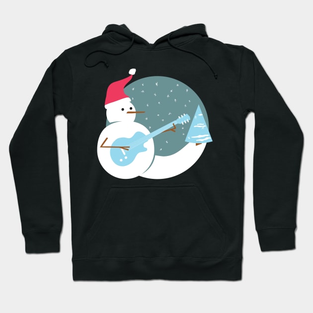 Rock & Roll Frosty the Snowman Hoodie by zim9